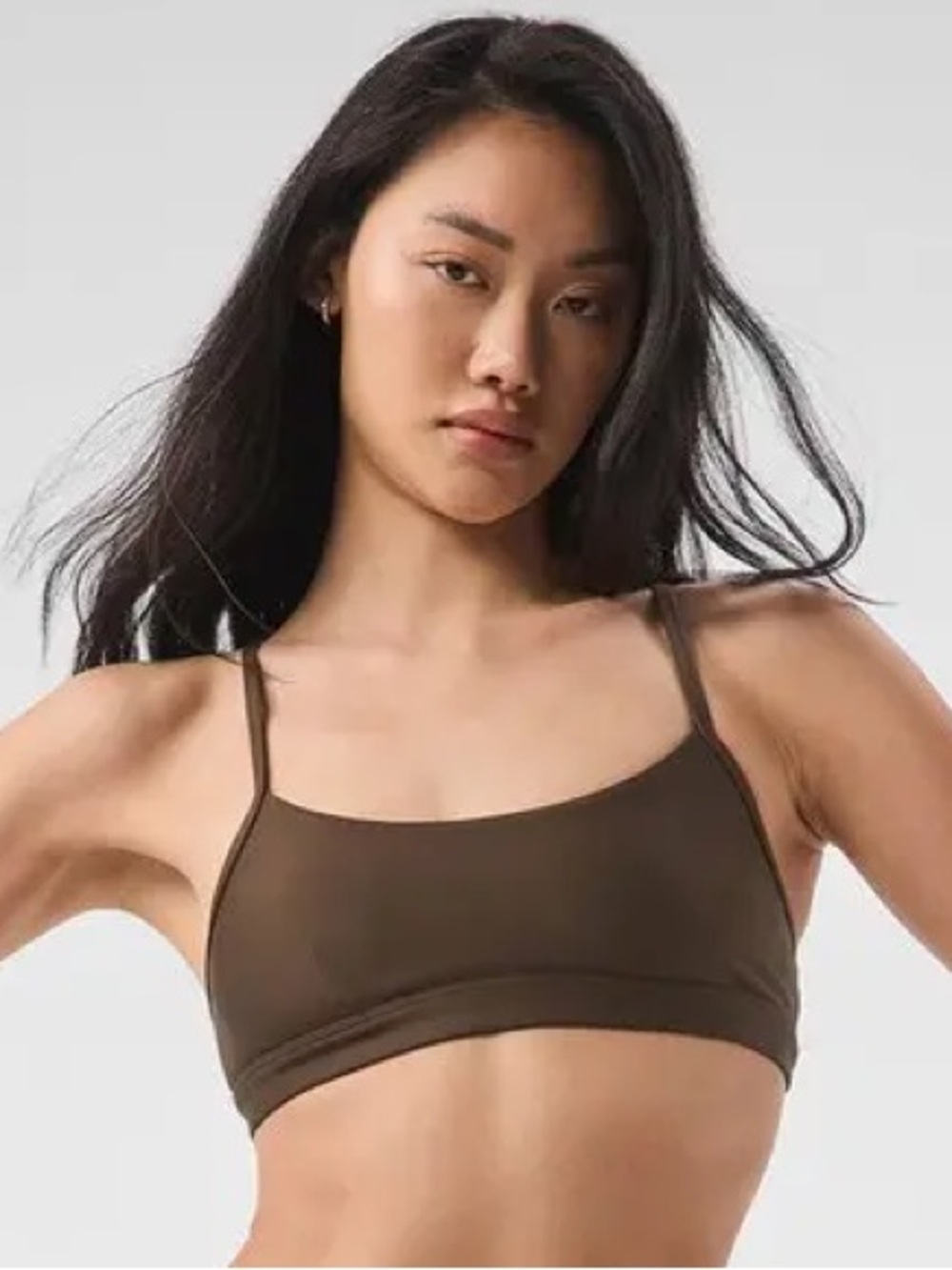 ALO Yoga Airlift Intrigue Bra, Espresso, S